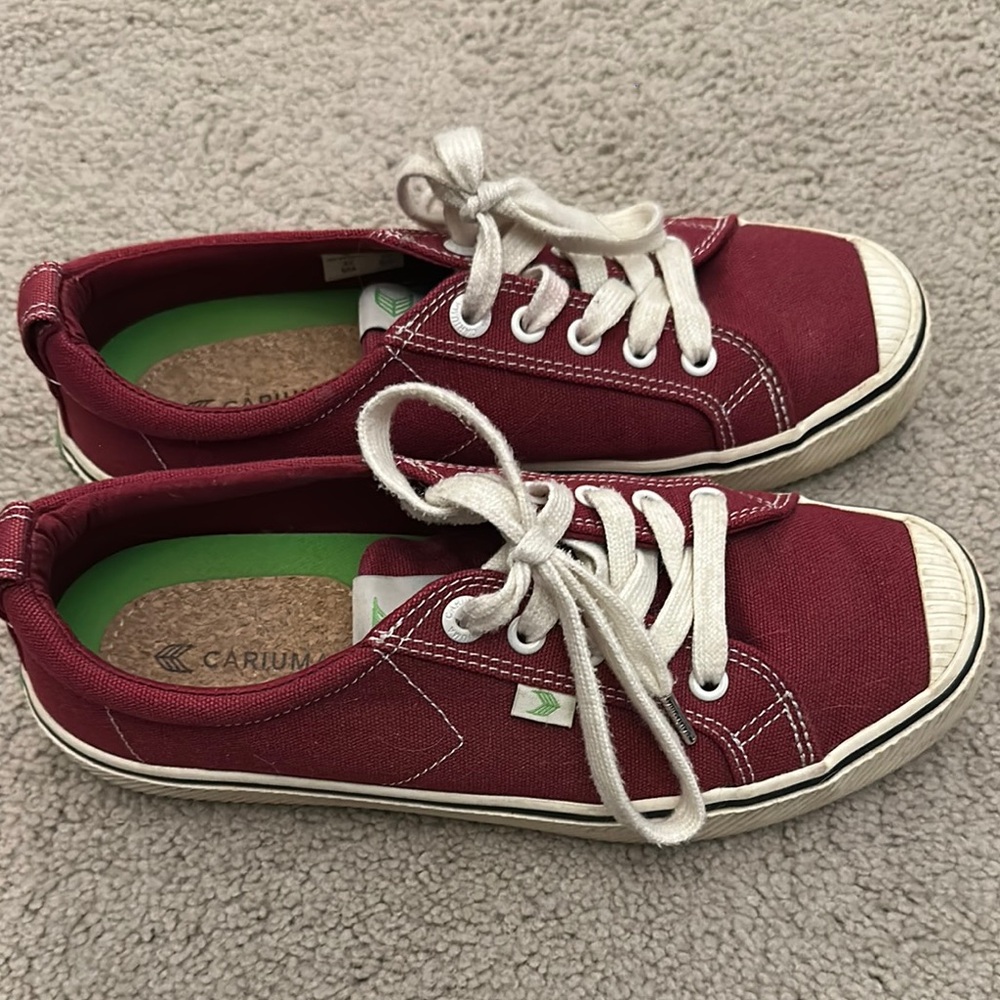 Cariuma Red Canvas Sneakers